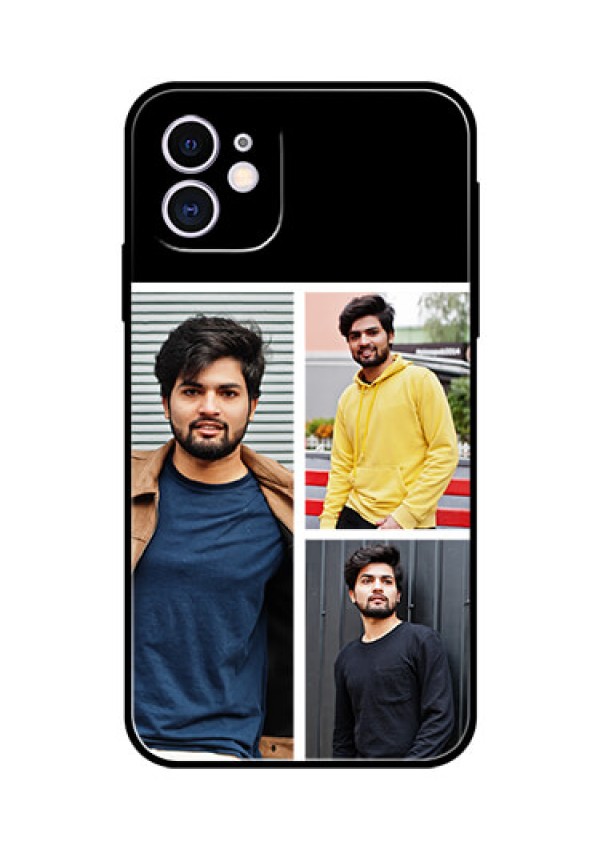 Apple iPhone 11 Photo Printing on Glass Case  - Upload Multiple Picture Design