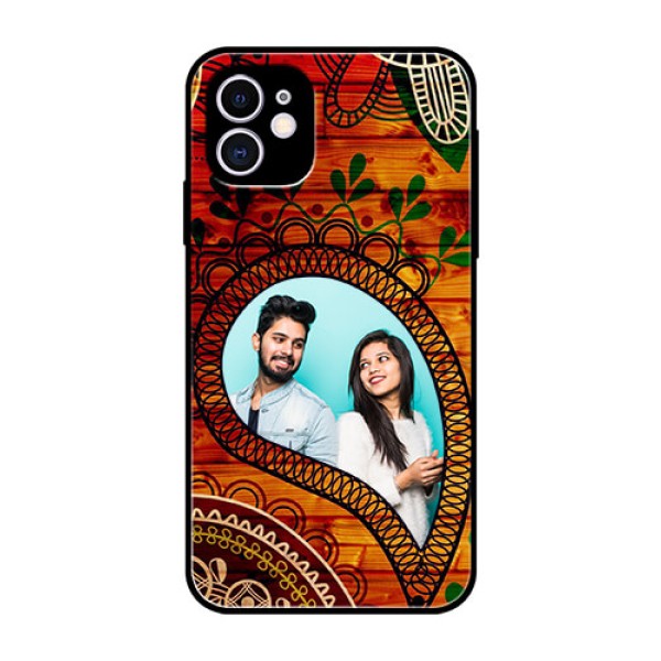Apple iPhone 11 Personalized Glass Phone Case - Abstract Colorful Design Apple iPhone 11 Personalized Glass Phone Case - Abstract Colorful Design