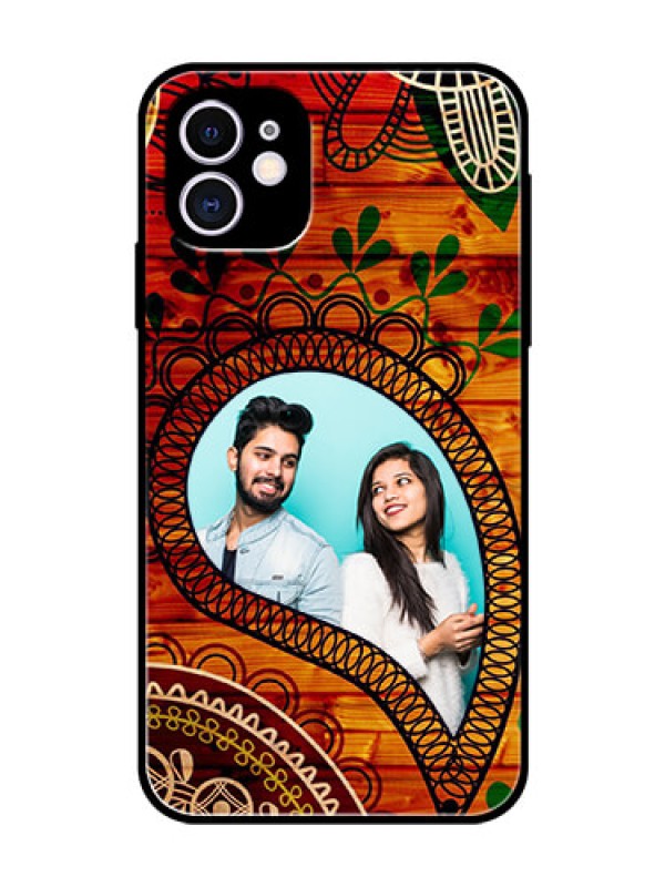 Custom Apple iPhone 11 Personalized Glass Phone Case  - Abstract Colorful Design