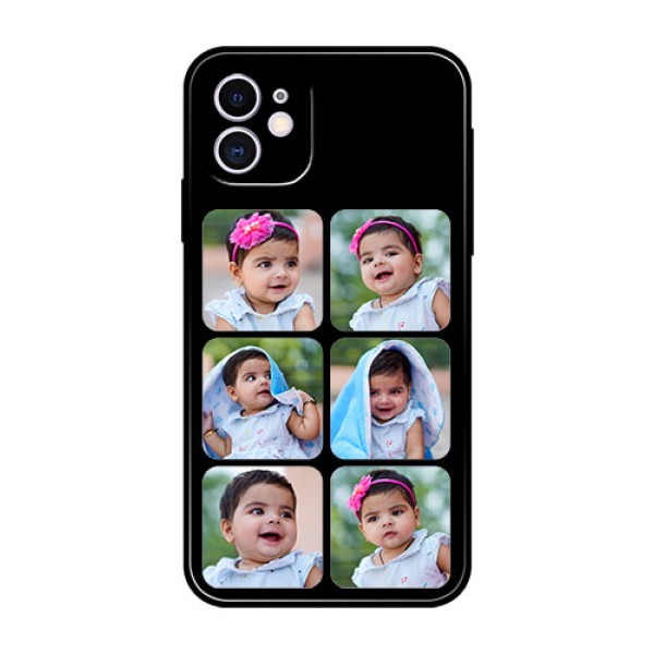 Apple iPhone 11 Photo Printing on Glass Case  - Multiple Pictures Design