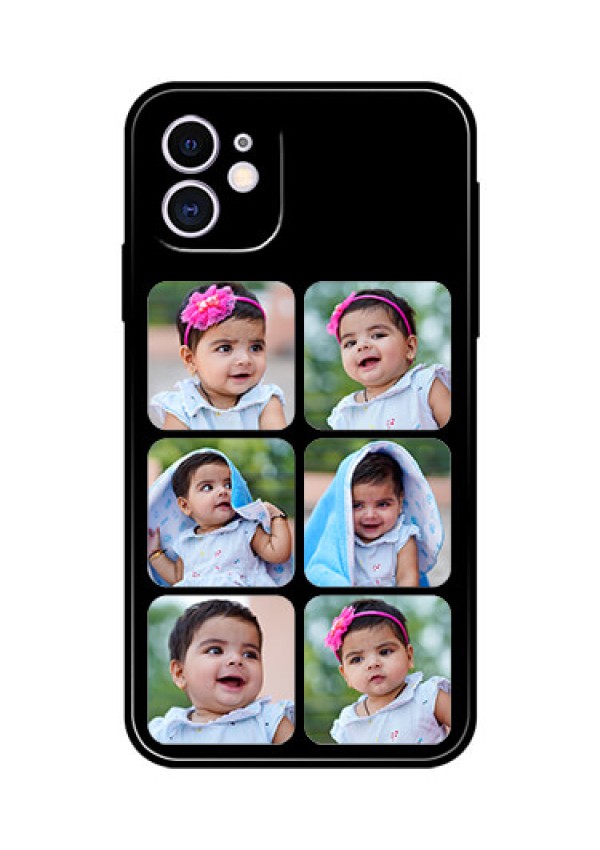 Apple iPhone 11 Photo Printing on Glass Case  - Multiple Pictures Design