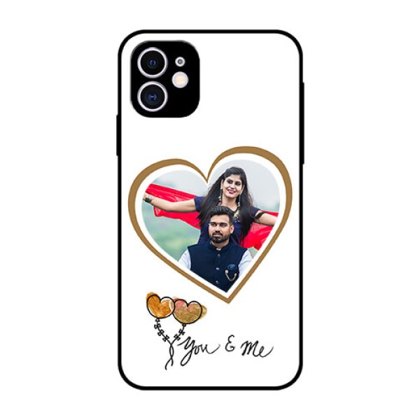 Apple iPhone 11 Custom Glass Mobile Case  - You & Me Design