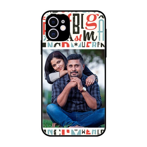 Apple iPhone 11 Personalized Glass Phone Case - Alphabet Design Apple iPhone 11 Personalized Glass Phone Case - Alphabet Design