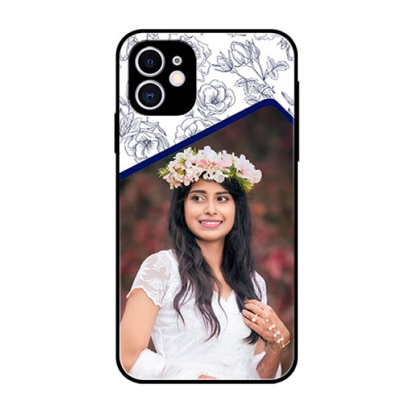 Apple iPhone 11 Personalized Glass Phone Case - Premium Floral Design Apple iPhone 11 Personalized Glass Phone Case - Premium Floral Design