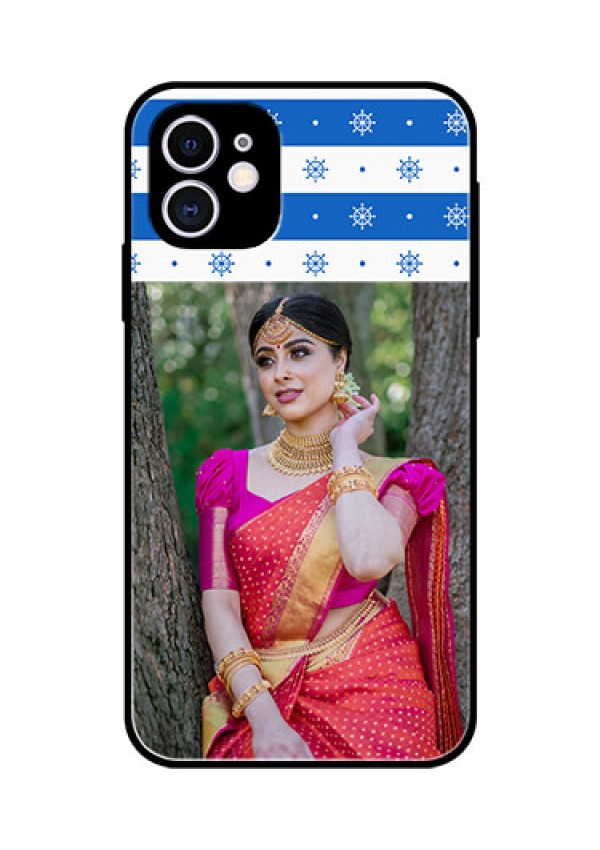 Apple iPhone 11 Photo Printing on Glass Case  - Snow Pattern Design