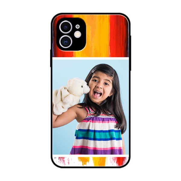 Apple iPhone 11 Personalized Glass Phone Case - Multi Color Design Apple iPhone 11 Personalized Glass Phone Case - Multi Color Design
