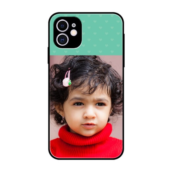 Apple iPhone 11 Custom Glass Phone Case  - Lovers Picture Design