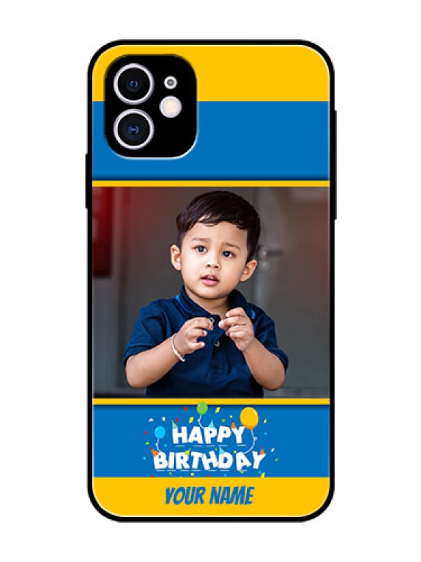 Custom Apple iPhone 11 Custom Glass Mobile Case  - Birthday Wishes Design