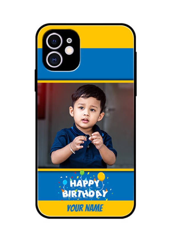 Apple iPhone 11 Custom Glass Mobile Case  - Birthday Wishes Design