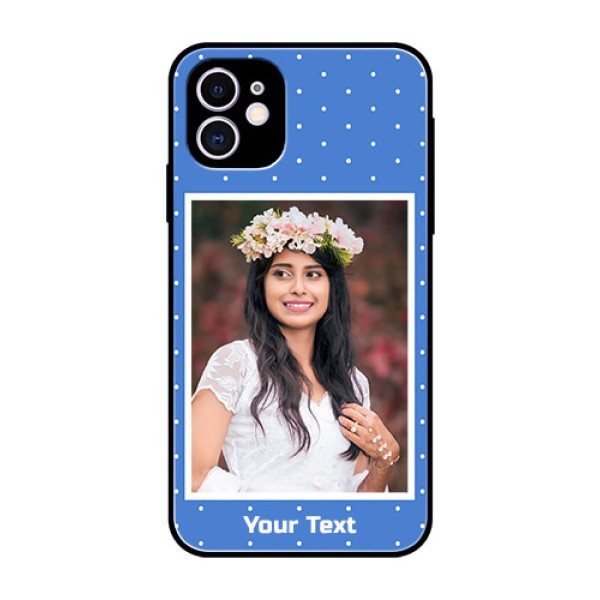 Apple iPhone 11 Photo Printing on Glass Case  - Polka dots design