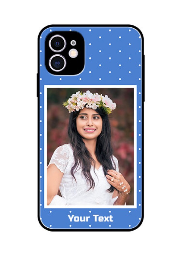 Apple iPhone 11 Photo Printing on Glass Case  - Polka dots design
