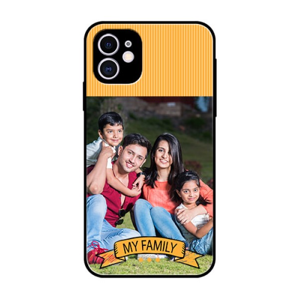 Apple iPhone 11 Custom Glass Phone Case  - My Family Design