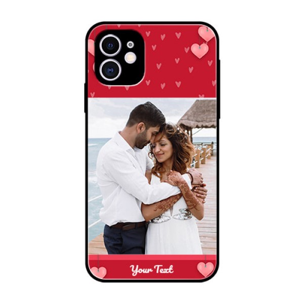Apple iPhone 11 Custom Glass Phone Case  - Valentines Day Design