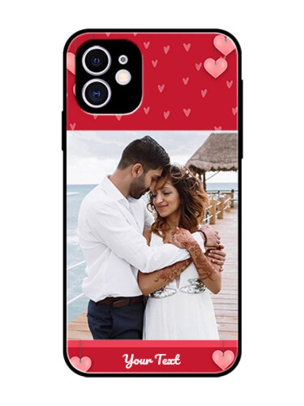 Custom Apple iPhone 11 Custom Glass Phone Case  - Valentines Day Design