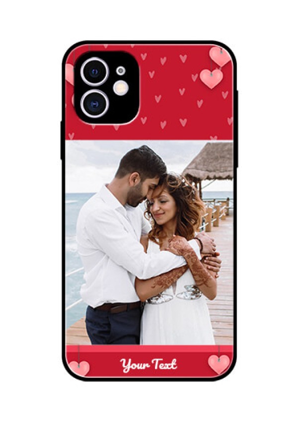 Apple iPhone 11 Custom Glass Phone Case  - Valentines Day Design