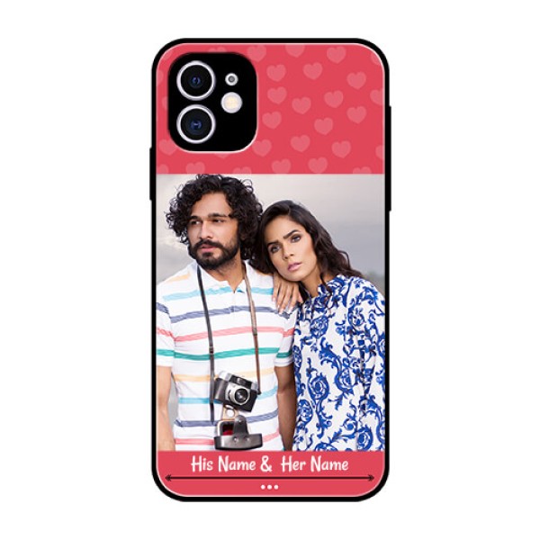 Apple iPhone 11 Photo Printing on Glass Case - Simple Love Design Apple iPhone 11 Photo Printing on Glass Case - Simple Love Design
