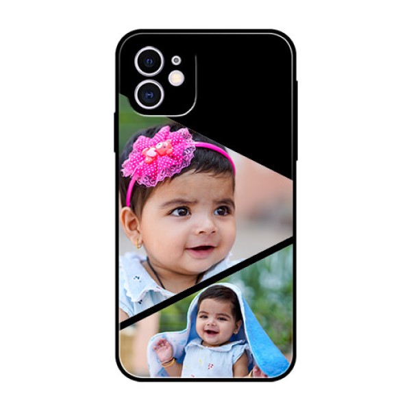 Apple iPhone 11 Custom Glass Phone Case - Semi Cut Design Apple iPhone 11 Custom Glass Phone Case - Semi Cut Design