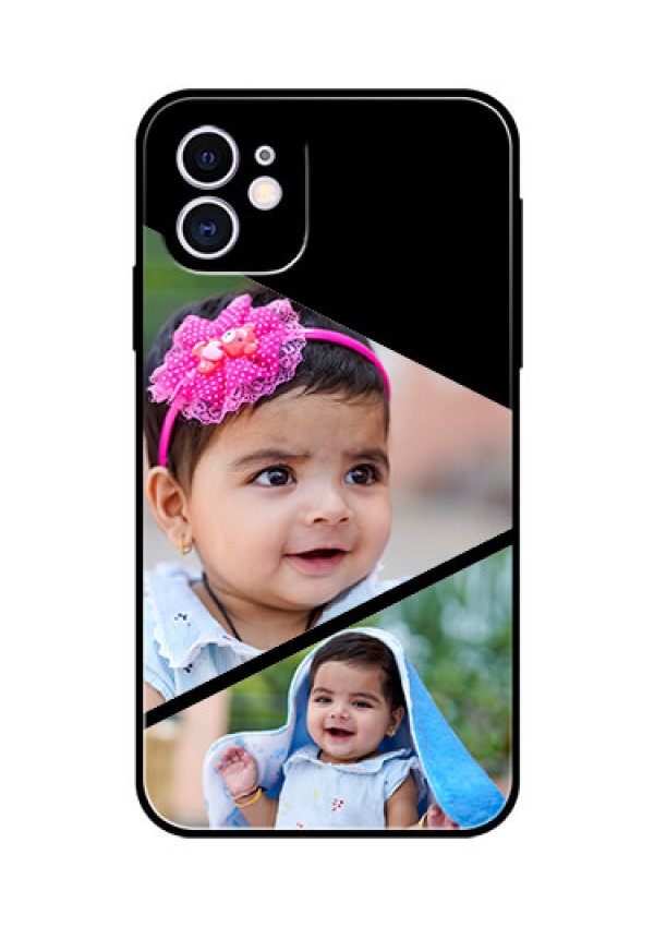 Apple iPhone 11 Custom Glass Phone Case  - Semi Cut Design