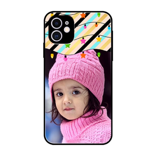 Apple iPhone 11 Custom Glass Mobile Case - Lights Hanging Design Apple iPhone 11 Custom Glass Mobile Case - Lights Hanging Design