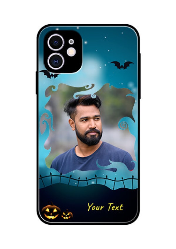 Apple iPhone 11 Custom Glass Phone Case  - Halloween frame design