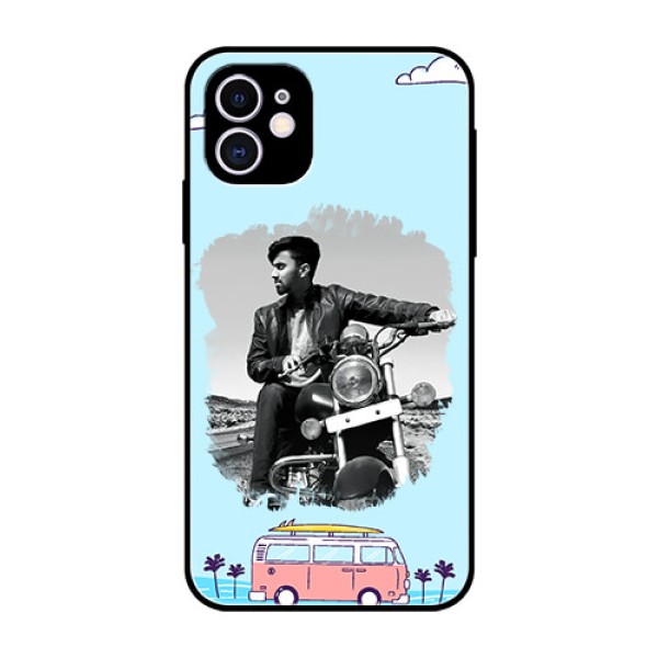 Apple iPhone 11 Photo Printing on Glass Case  - Travel & Adventure Design