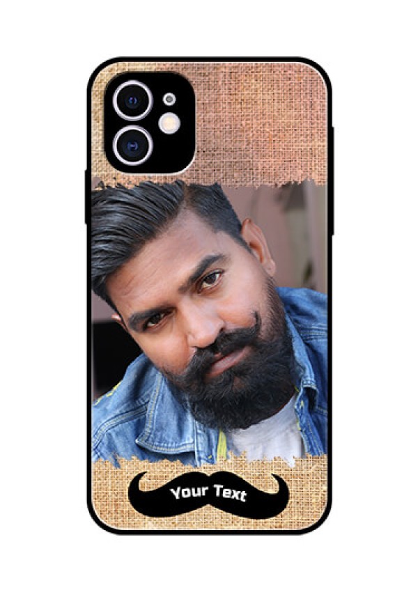 Apple iPhone 11 Personalized Glass Phone Case  - with Texture Design