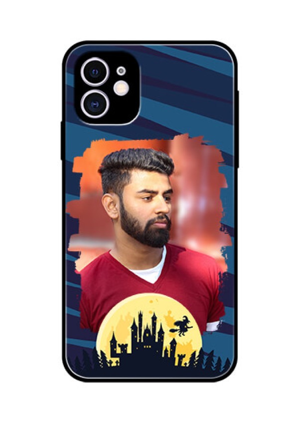 Apple iPhone 11 Photo Printing on Glass Case  - Halloween Witch Design 
