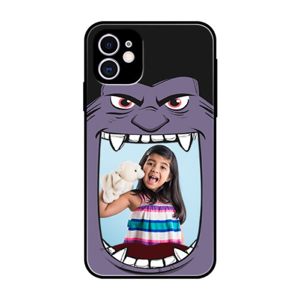 Apple iPhone 11 Custom Glass Phone Case  - Angry Monster Design