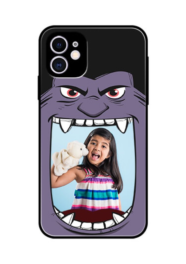 Apple iPhone 11 Custom Glass Phone Case  - Angry Monster Design