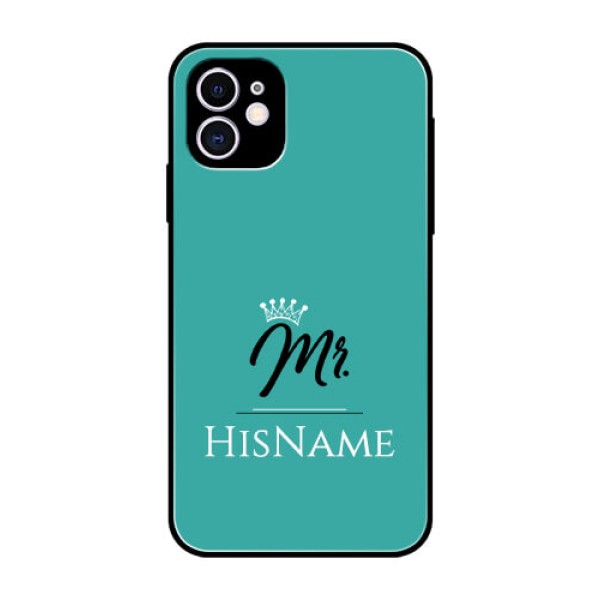 Iphone 11 Custom Glass Phone Case Mr with Name