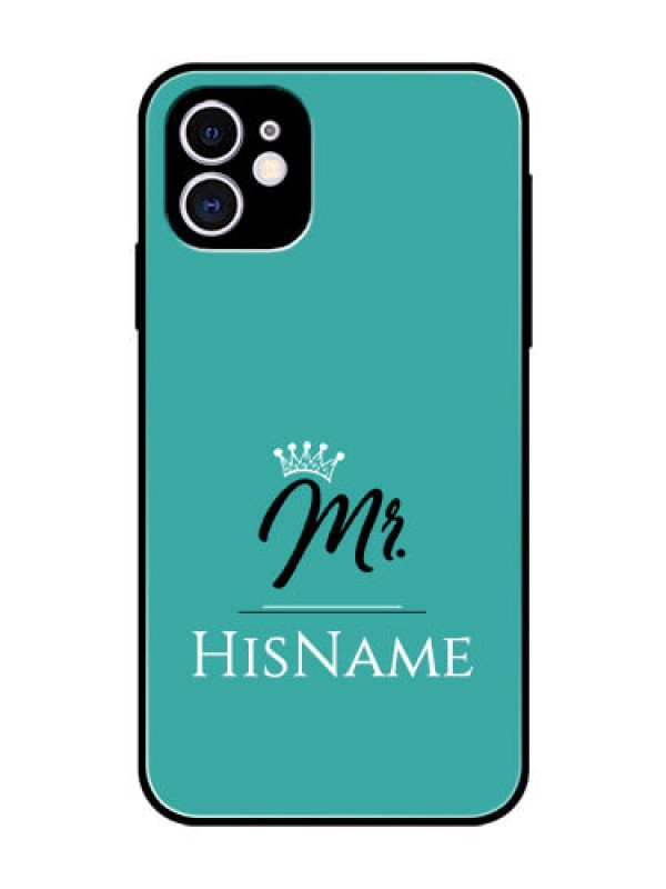Custom Iphone 11 Custom Glass Phone Case Mr with Name