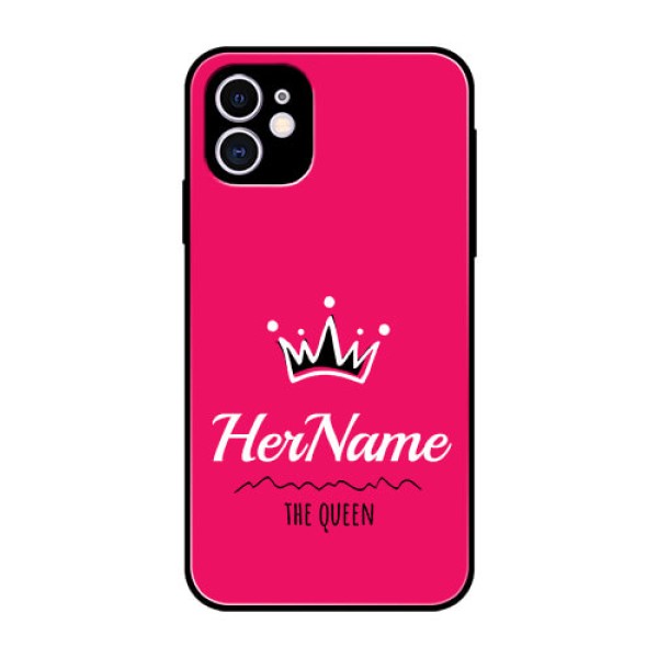 Iphone 11 Glass Phone Case Queen with Name Iphone 11 Glass Phone Case Queen with Name