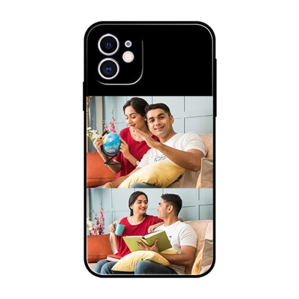 Iphone 11 2 Images on Glass Phone Cover