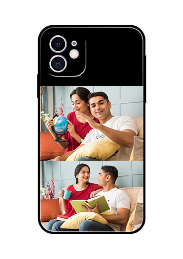 Iphone 11 2 Images on Glass Phone Cover