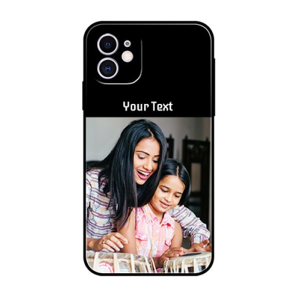 Iphone 11 Photo with Name on Glass Phone Case
