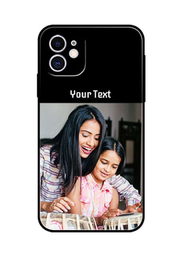 Iphone 11 Photo with Name on Glass Phone Case