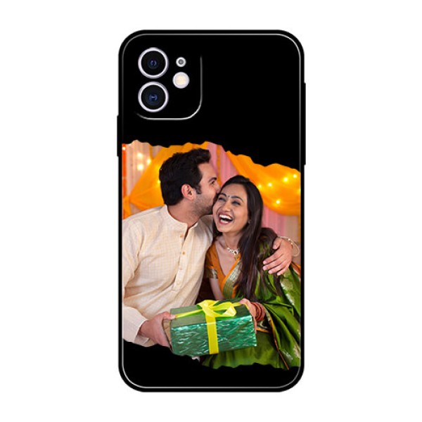 iPhone 11 Custom Glass Phone Case - Tear-off Design