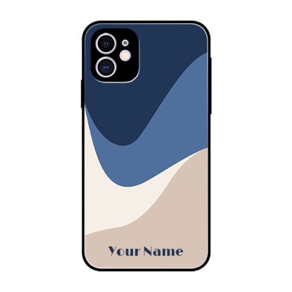 iPhone 11 Custom Glass Phone Case - Abstract Drip Art Design iPhone 11 Custom Glass Phone Case - Abstract Drip Art Design