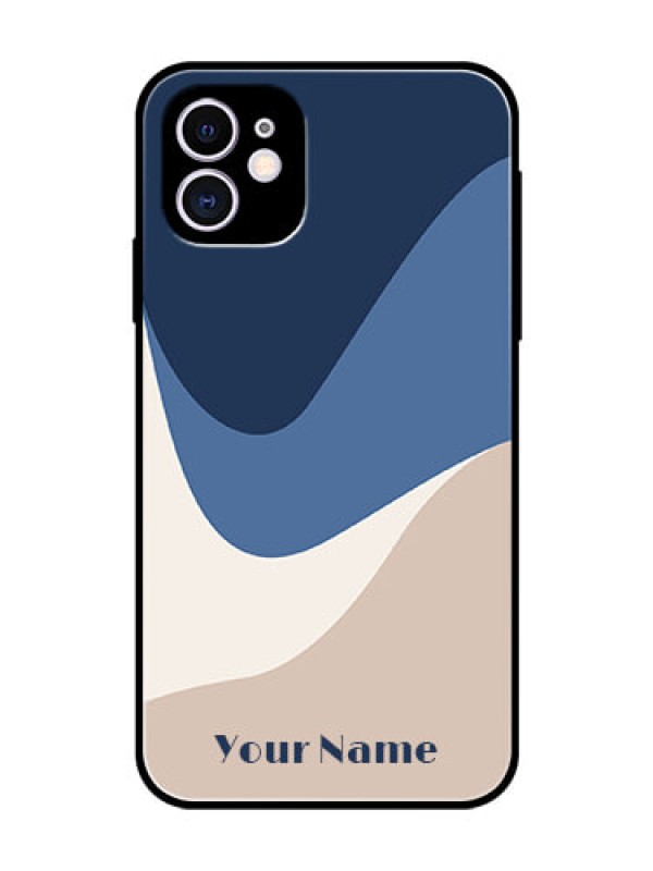 Custom iPhone 11 Custom Glass Phone Case - Abstract Drip Art Design