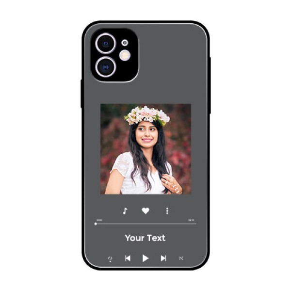 iPhone 11 Custom Glass Mobile Case - Play The Music Design