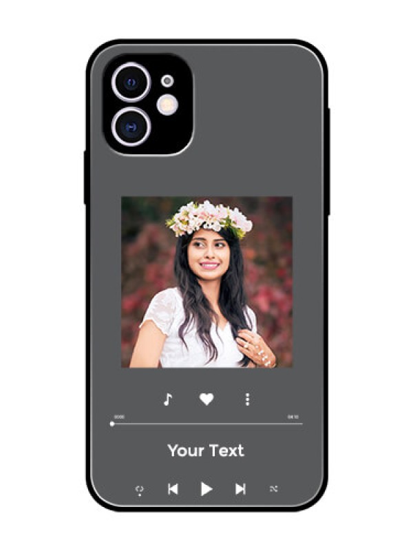 Custom iPhone 11 Custom Glass Mobile Case - Play The Music Design