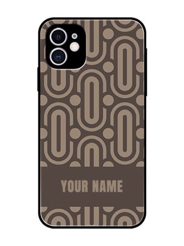 Custom iPhone 11 Custom Glass Phone Case - Captivating Zero Pattern Design