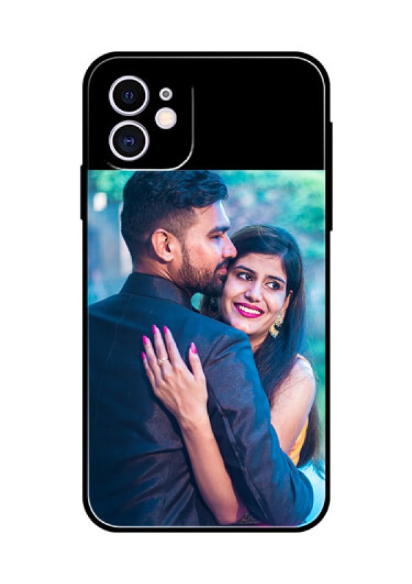 iPhone 11 Custom Glass Phone Case - Upload Full Picture With Custom Color Design