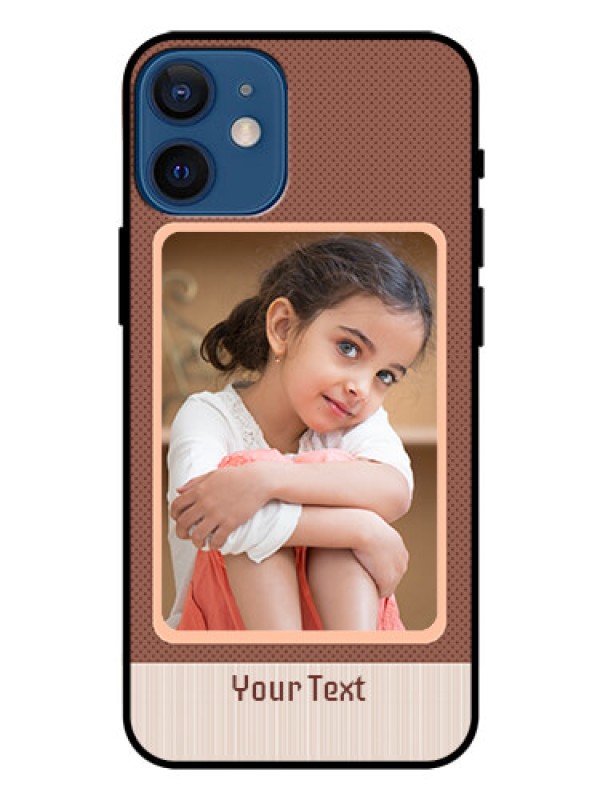 Custom Iphone 12 Mini Custom Glass Phone Case  - Simple Pic Upload Design