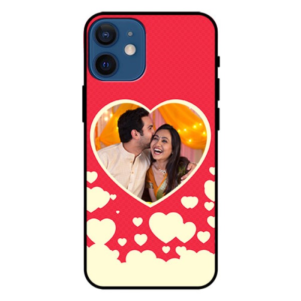 Iphone 12 Mini Custom Glass Mobile Case - Love Symbols Phone Cover Design Iphone 12 Mini Custom Glass Mobile Case - Love Symbols Phone Cover Design