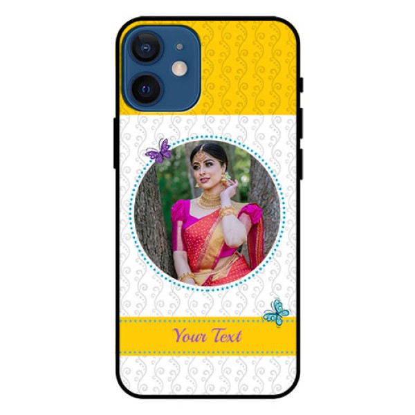 Iphone 12 Mini Custom Glass Mobile Case  - Girls Premium Case Design