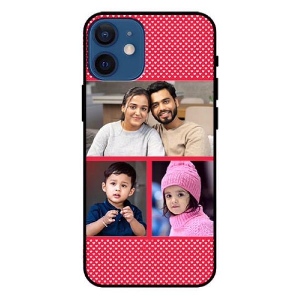 Iphone 12 Mini Personalized Glass Phone Case  - Bulk Pic Upload Design