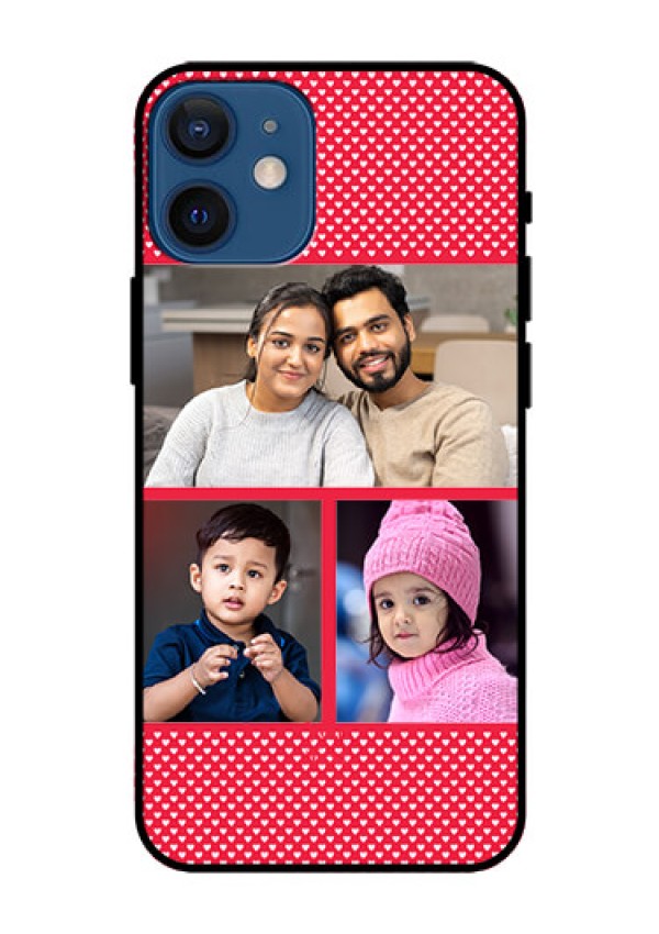 Iphone 12 Mini Personalized Glass Phone Case  - Bulk Pic Upload Design