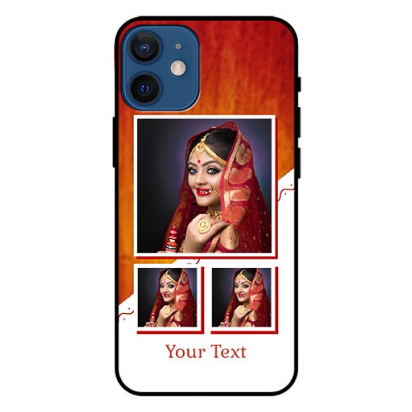 Iphone 12 Mini Custom Glass Phone Case  - Wedding Memories Design  