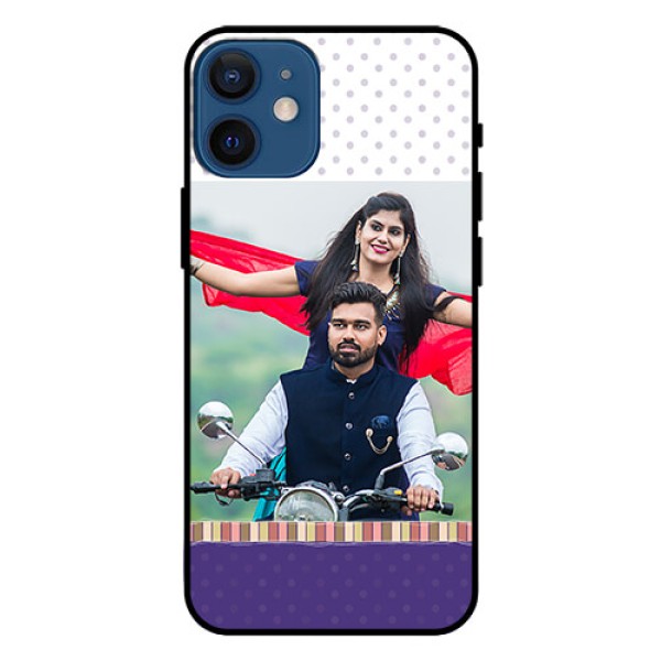 Iphone 12 Mini Photo Printing on Glass Case  - Cute Family Design